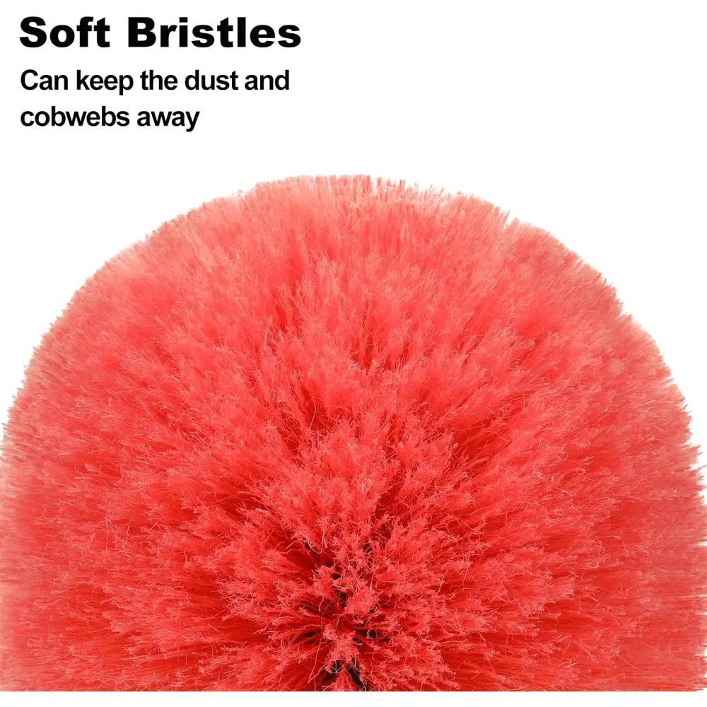 مجموعة غبار تصغير للسقوف العالية: عمود قابل للتمديد من 6 إلى 24 قدم مع منفضة من الألياف الدقيقة