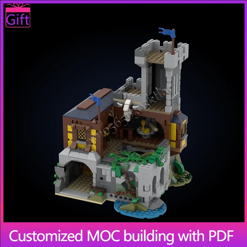 

New 944 Parts MOC Medieval Battle Castle Modular Model Building Blocks DIY Sets Education Assembly Bricks Toys Children Present