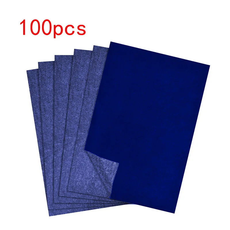 100Pcs Carbon Paper For Tracing Graphite Transfer Paper Graphite Transfer Paper Artificial Flowers Decorations Party Supplies