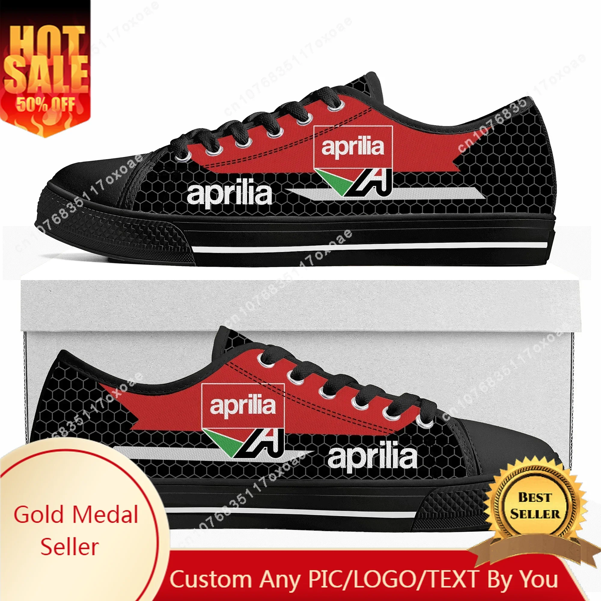 

Aprilia Shoes Low Top Sneakers Mens Womens Teenager High Quality Canvas Sneaker couple Casual Shoes Custom Made DIY Shoe