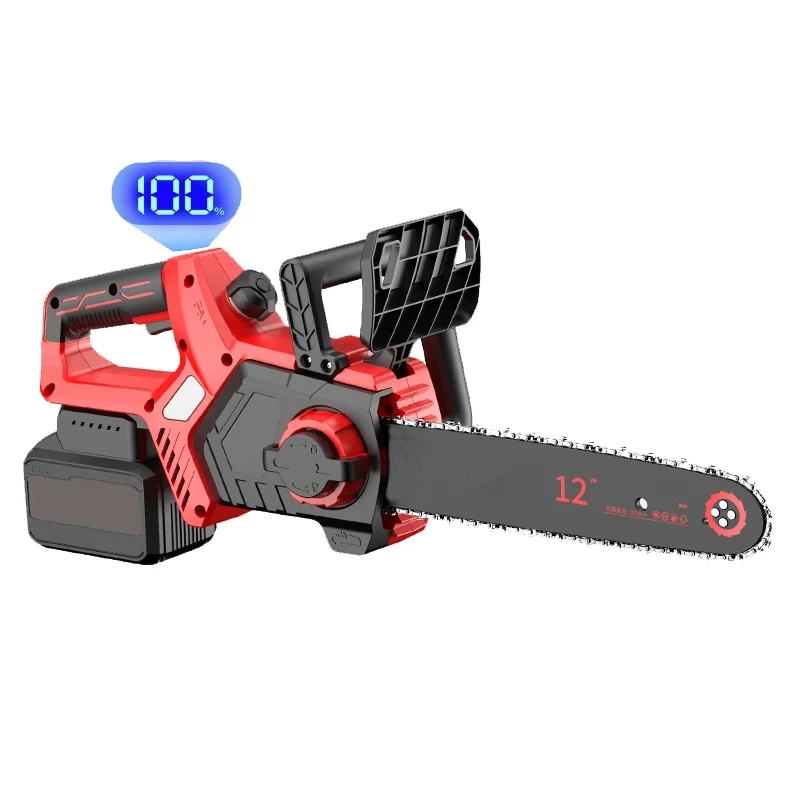 

ZC1-21V electric cordless chain saw, lithium-ion battery-powered chain saw, 12-inch electric chain saw, brushless chainsaw belt