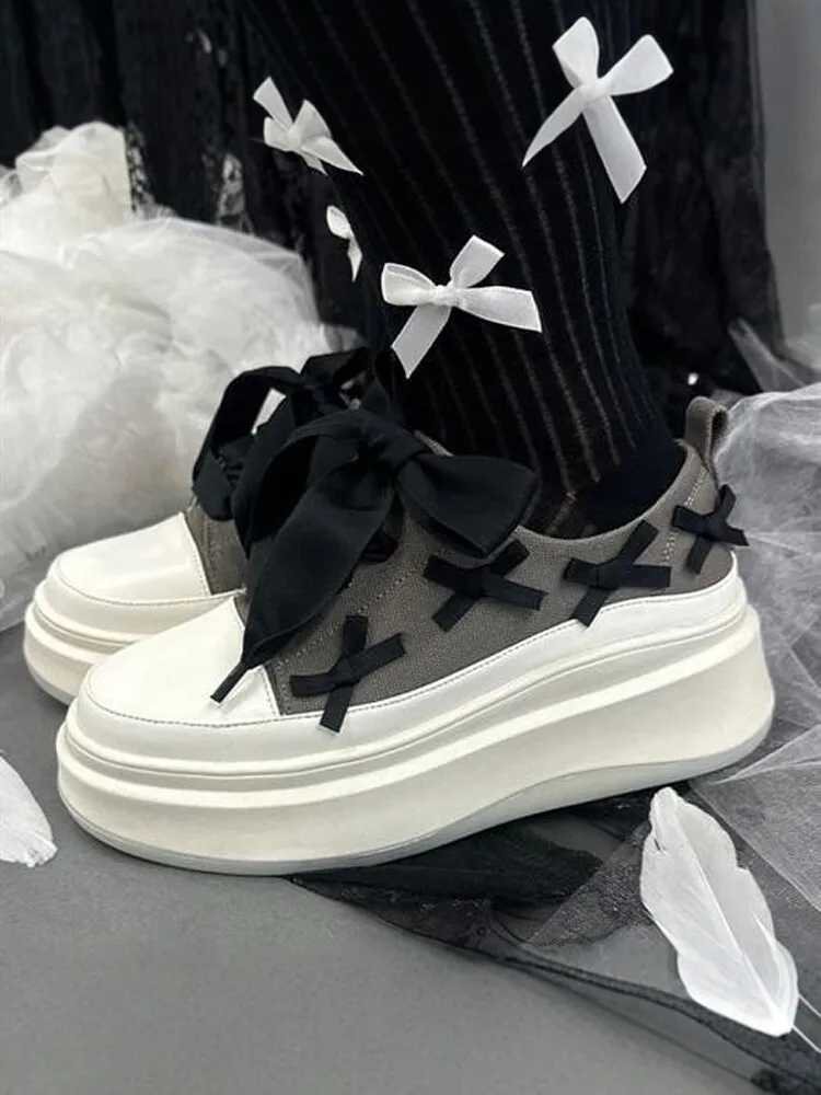 Japanese 2026 New Retro Sweet Lolita  Thick-soled Heightening Muffin Shoes Women's Daily Versatile Casual Shoes Sneakers Female