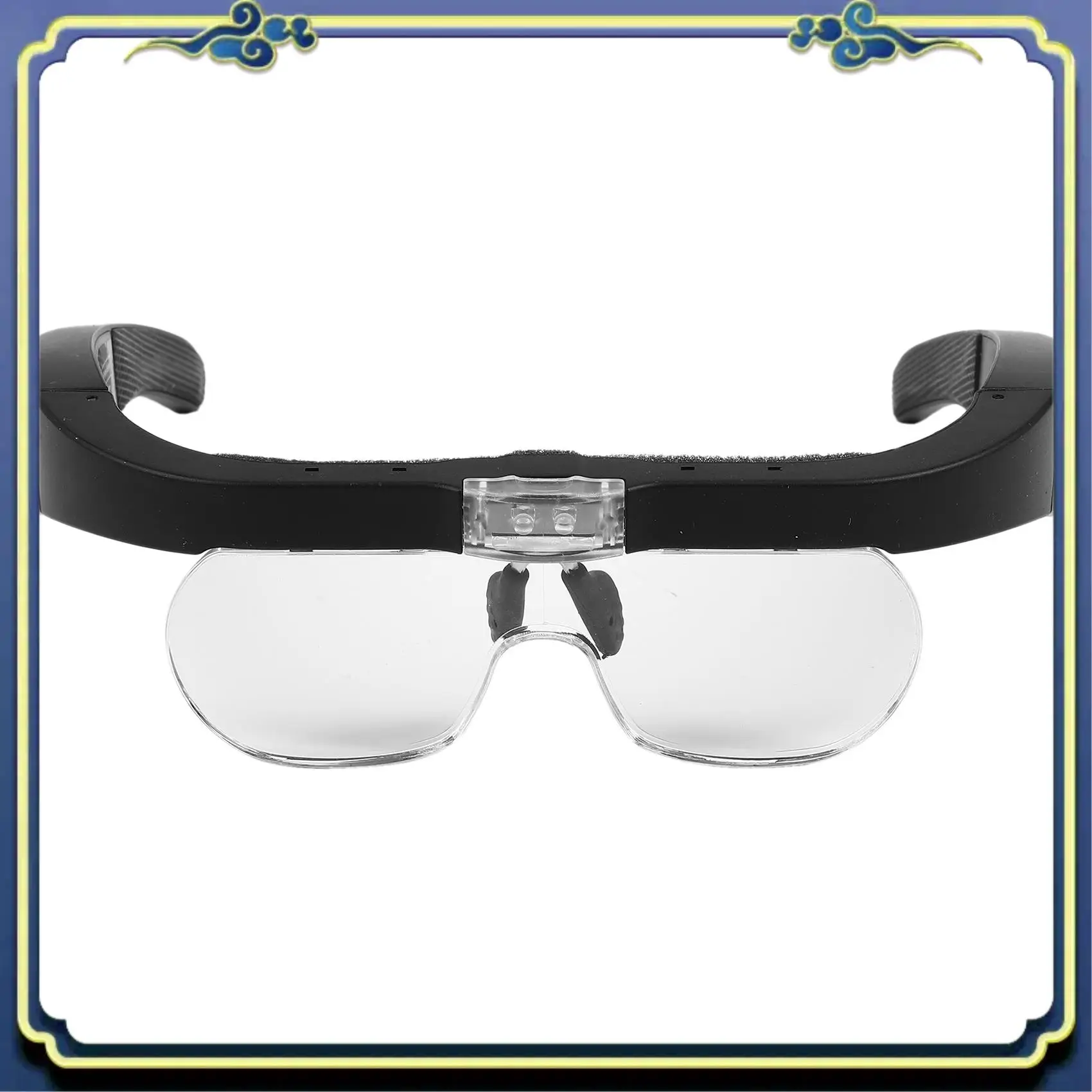 

Portable Wearing Glasses Magnifier USB Rechargeable With LED Light For Reading Jewelers Watchmaker Repair Magnifing