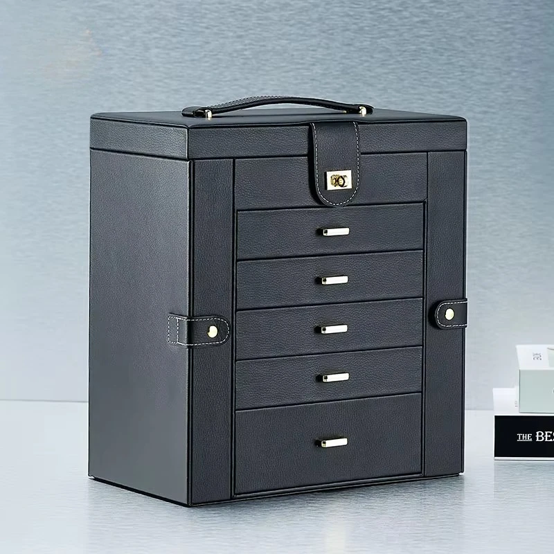 

Luxury Jewelry Box Large Capacity European Princess Style Ring Organizer Gift-Worthy Jewelry Storage Box Large Capacity