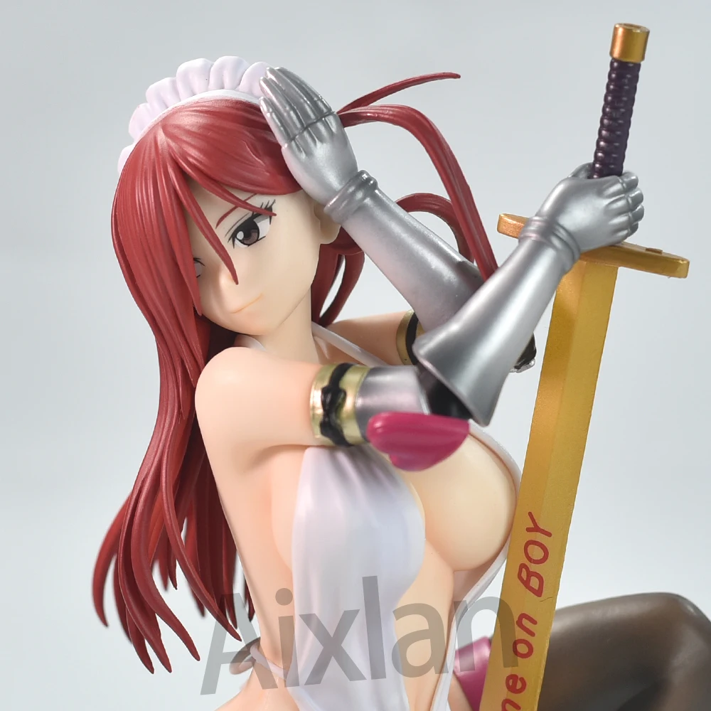 Aixlan Nsfw الشكل ارزا القرمزي 19 سنتيمتر درع مثير فتاة بولي كلوريد الفينيل عمل الشكل أنيمي الكبار أنيمي فتاة تمثال تحصيل تمثال