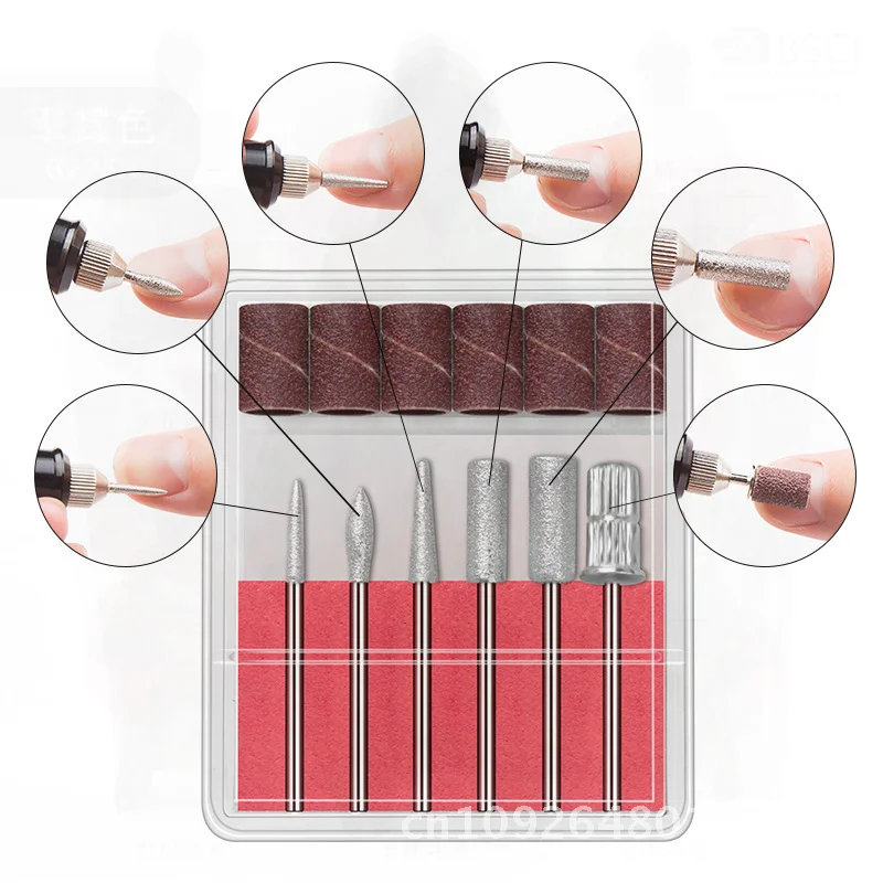 Mini stylo de polissage d'ongles électrique pour l'élimination des peaux mortes-rectifieuse Rose rouge et Rose avec plusieurs Options de couleur pour