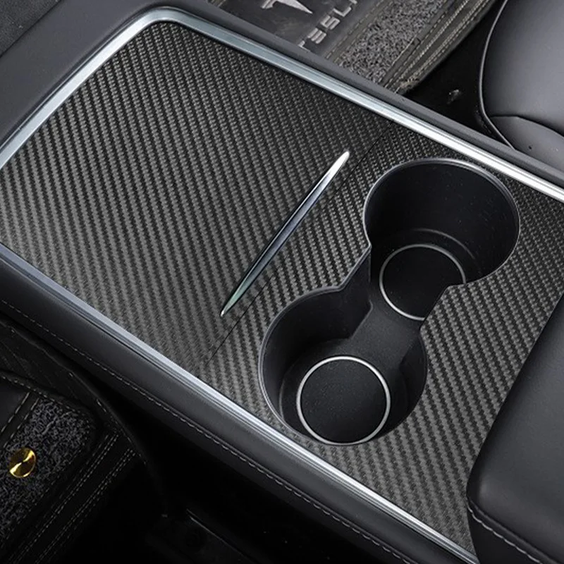 

Suitable for Tesla Model Y Model 3 central control panel with scratch-resistant and wear-resistant real carbon fiber