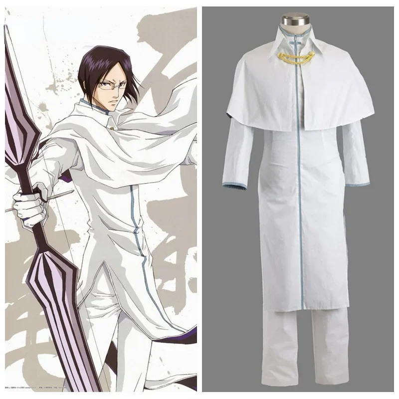 

Bleach Ishida Uryuu Adult Cosplay Costume for Halloween Party Customize for adults and kids