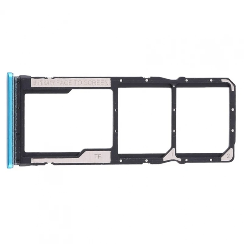 SIM tray for XIAOMI REDMI NOTE 9S adapter SD card replacement blue # Xiaomi Redmi Note 9S (M2003J6A1G)