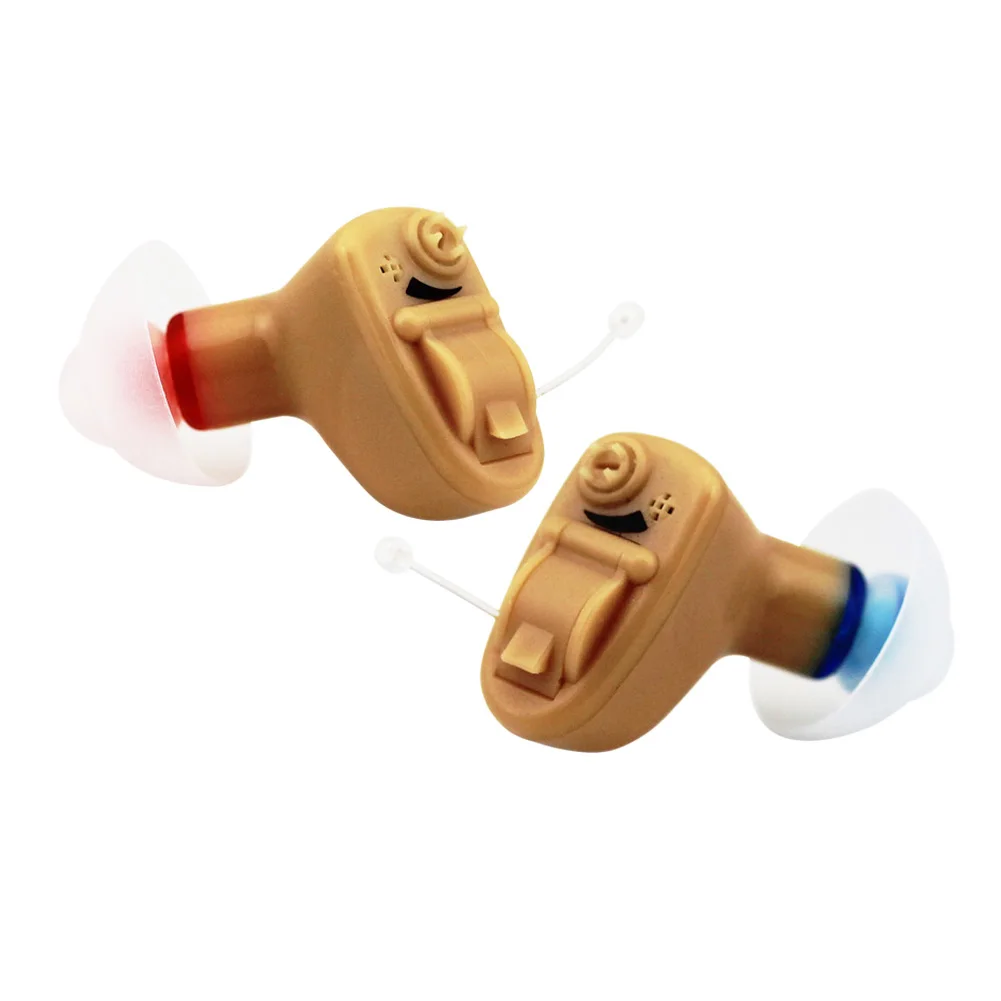 Signia Micro Sound Amplifier Invisible Cic Ear Hearing Aid Digital Processing Invisible Shape Red and Blue ABS 9021400000 CN;FUJ