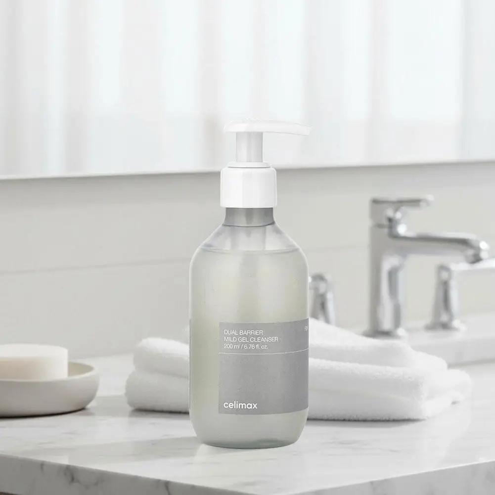 منظف جل تنظيف لطيف ذو حاجز مزدوج للبشرة الحساسة/الجافة، تنظيف عميق بدون بقايا يهدئ الازعاج الاحمرار #6