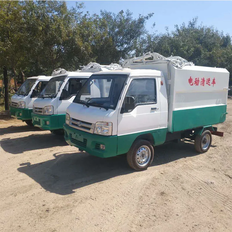HCY Four-barrel sanitation bucket truck, multi-functional dump garbage truck, new energy community garbage truck