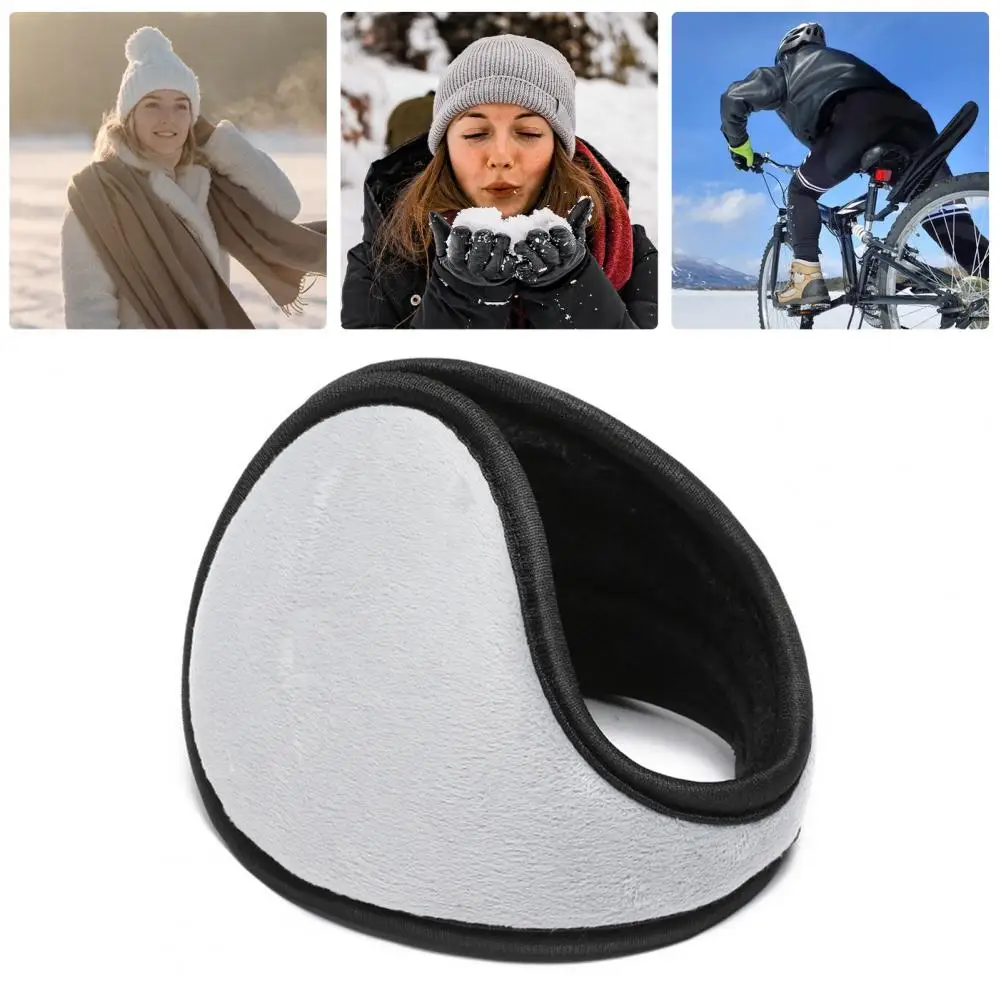 Orejeras de terciopelo para hombre y mujer, orejeras Unisex a prueba de viento con forro de felpa grueso, cálidas para ciclismo al aire libre, Invierno