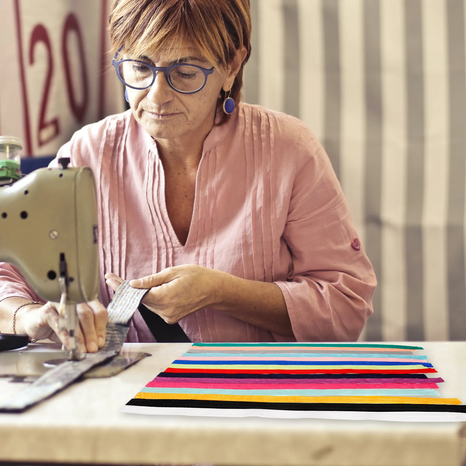 

15pcs Colorful Ribbon 12 Assorted Colors 1 Meter Each Soft Stretchy For Diy Hair Bows Headbands Waistbands Crafts Sewing Band