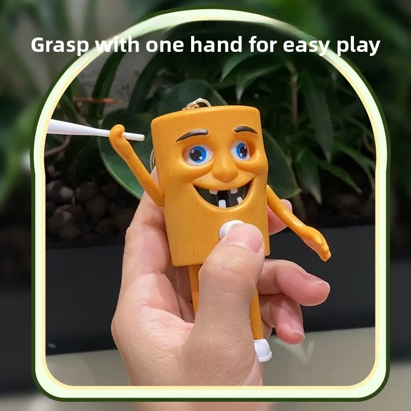 Neue Shanhaijing drücken gesicht-ändern holzstab dekompression spielzeug schlüsselanhänger anhänger geschenke kinder spielzeug geburtstag geschenke.