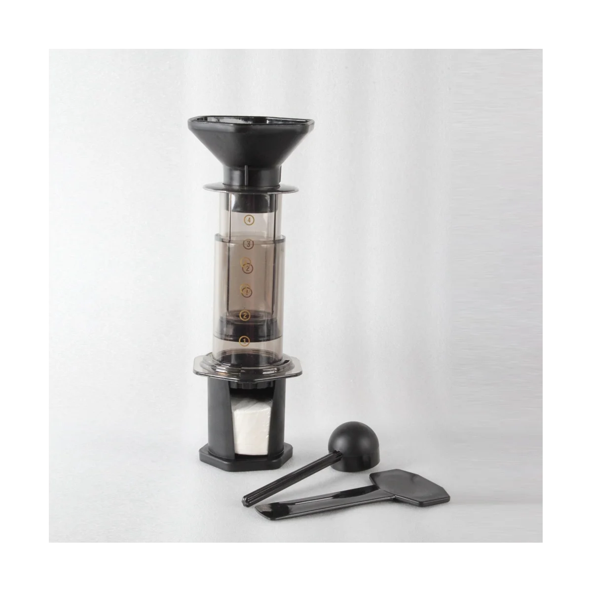 A14G-إبريق قهوة محمول مخمر يدويًا وعاء ضغط فرنسي ضغط يدوي مرشح بالتنقيط لمكتب المنزل والسفر مخيم صانع القهوة