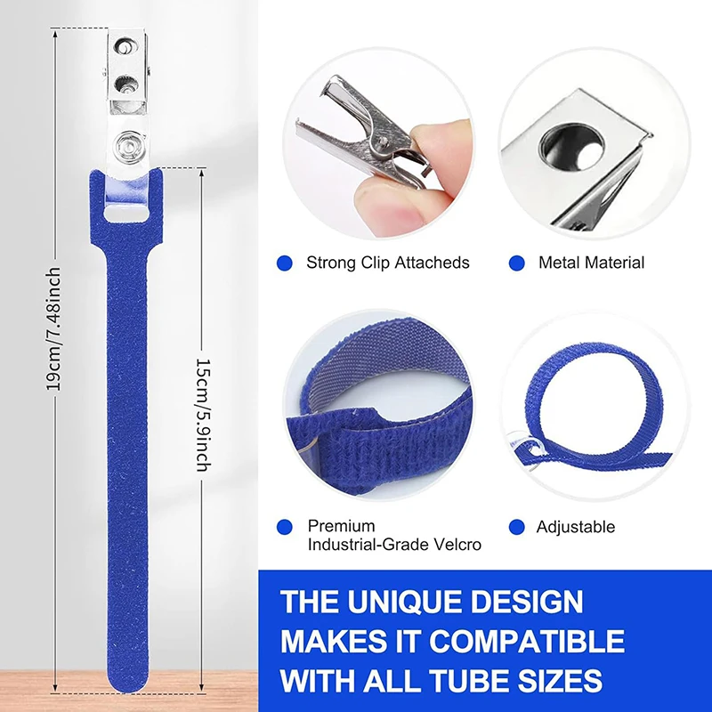 

1Pcs CPAP Hose Holder Clip Oxygen Tube Holder Pipeline Fixing Strap Clamp Anti Winding Ventilator Pipeline Bracket Hose Clamp