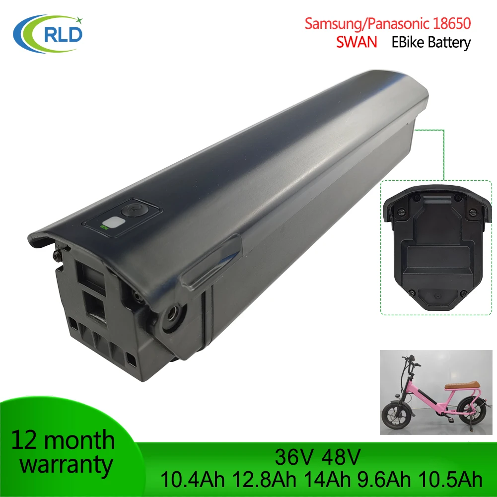 36V Hidden Lithium ebike Battery，SYR Swan 48V 10.4Ah 12.8Ah 14Ah 10.5Ah batteries，Samsung 18650 cells，Atala E-Moticon E-Joe Epik