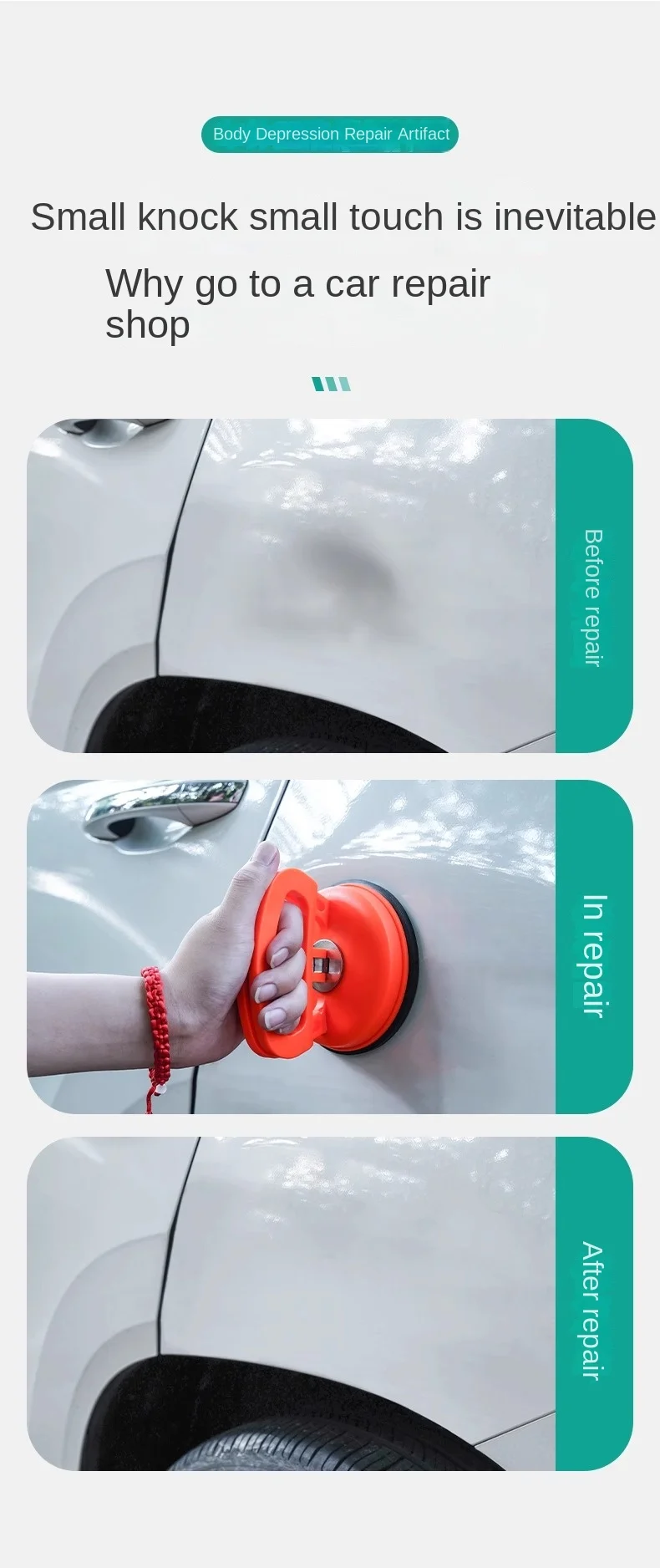 1 stücke Dent Puller Pull Karosserie Panel Remover Sucker Werkzeug 2 Zoll Auto Reparatur Sucker ToolSaugnapf Geeignet Für kleine Dellen – Detail 4