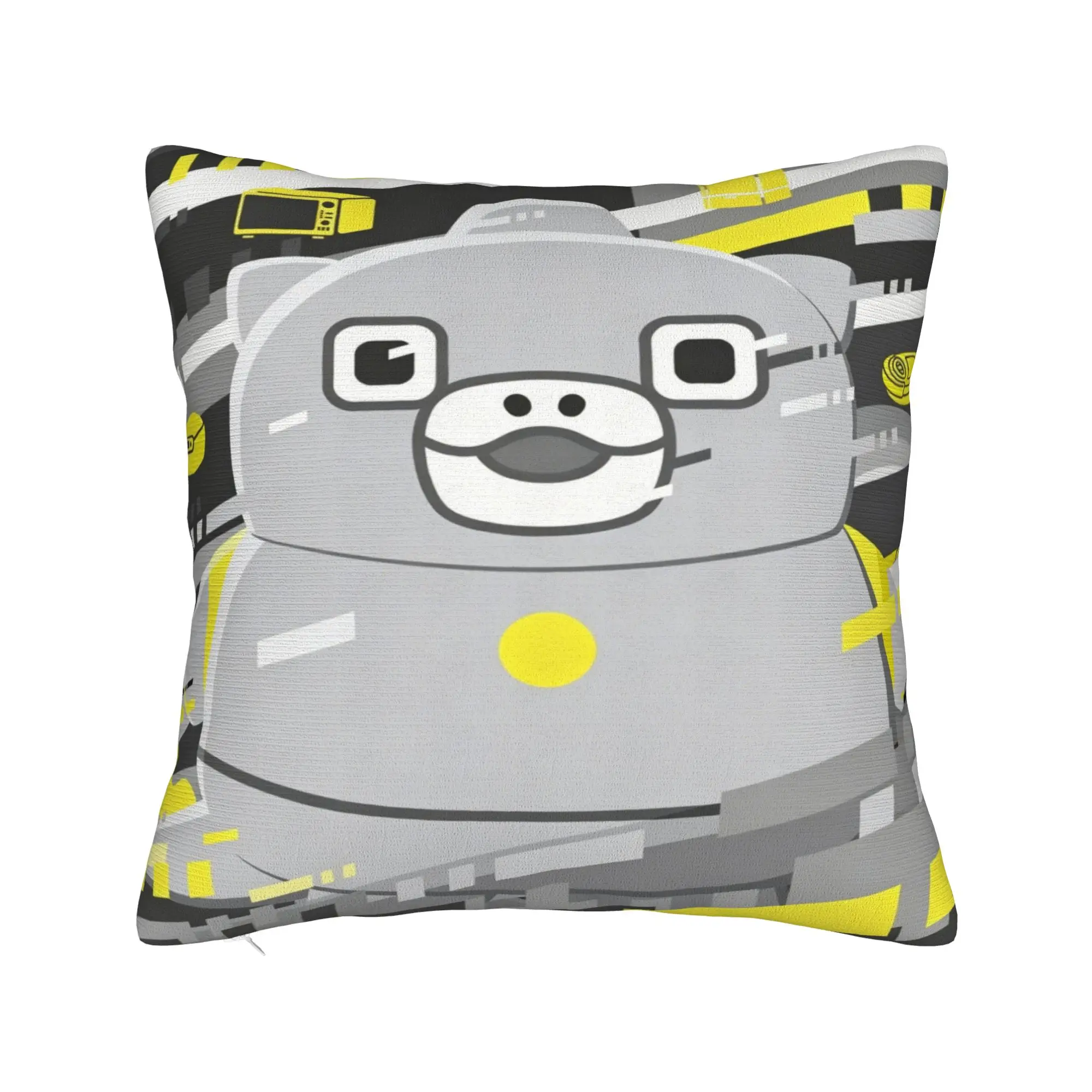Chibi Monster Raids Again Square Pillow Case Cartoon Cushion Covers Funny Polyester Decor Throw Pillow Case Cover for Sofa 18