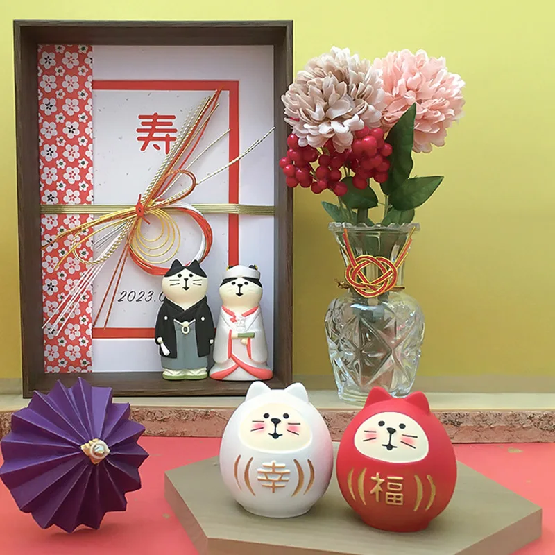 Wedding Valentine Decoration Gift Micro-scenario Potted Cake Baby Car Decoration Ins Resin Crafts Small Ornaments