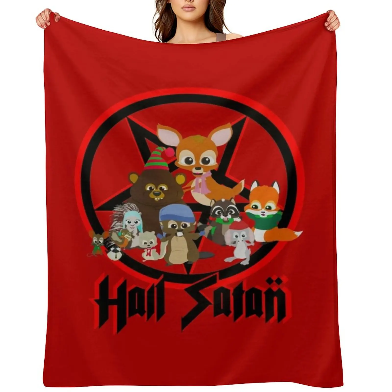 

Південный парк - Рождество лесного критичества - Град Сатана Плед Тяжелый лохматый декоративный диван Детские одеяла