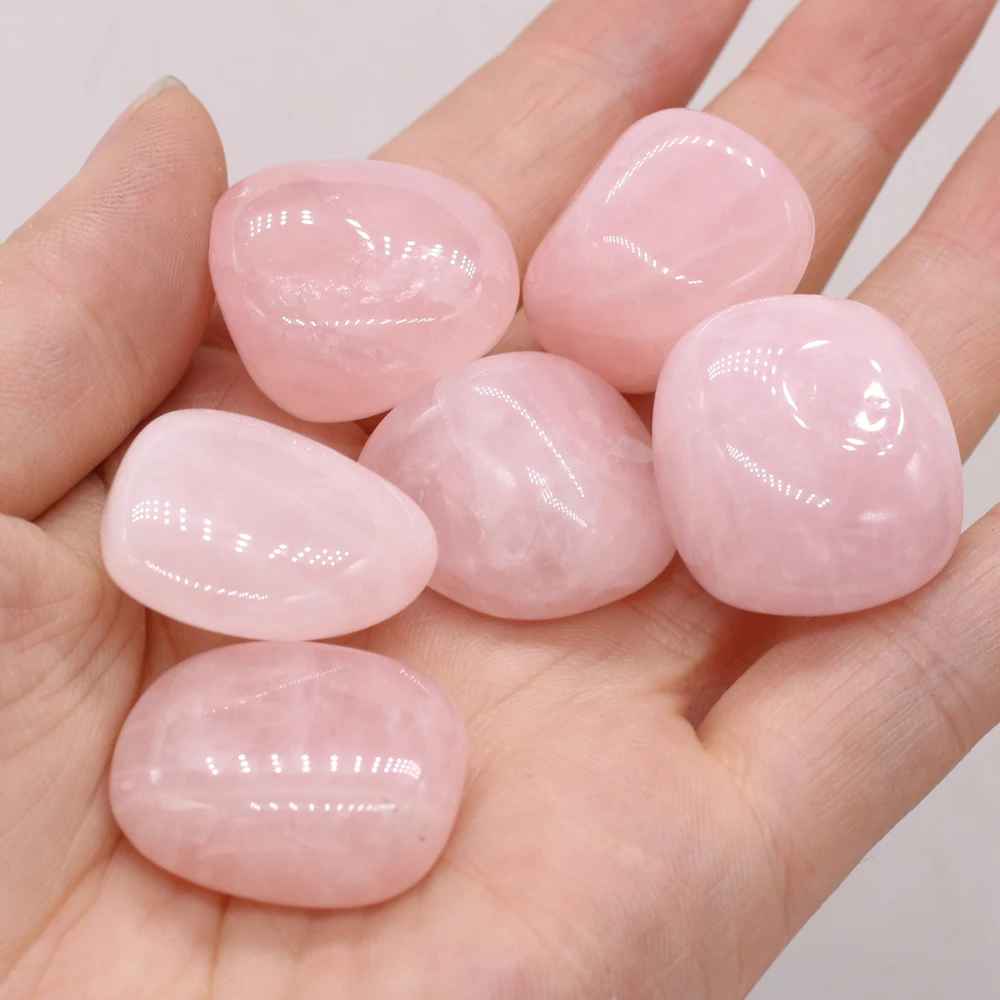 25PCS Reiki Healing Natural Rose Quartz Agate Unakite Irregular Beads Ornament Making DIY Jewelry Energy Gem Home Decor Gift