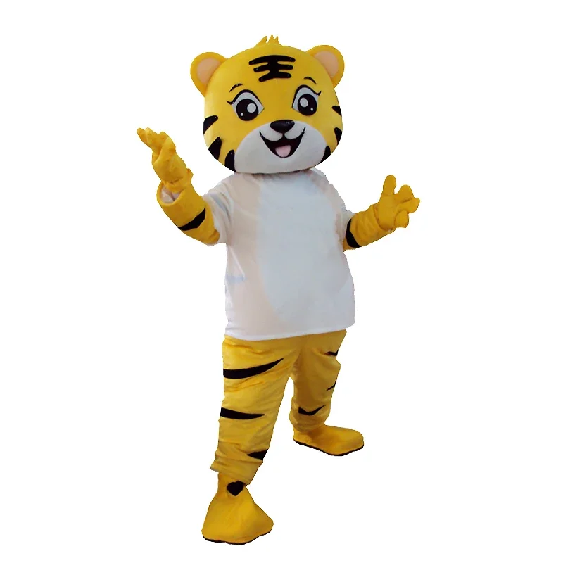 Amway disfraz de Mascota de tigre para adultos, traje de juego de rol, animales de dibujos animados lindos, fursuit, disfraz de Cosplay, eventos de fiesta, tigre divertido