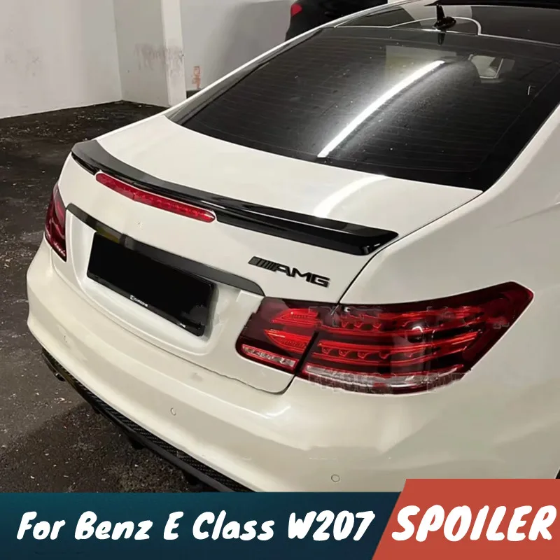 For Mercedes Benz E Class W207 2009-2017 E200 E250 E260 E300 E350 E550 Car Rear Trunk Lid Spoiler Wings Tuning Accessories