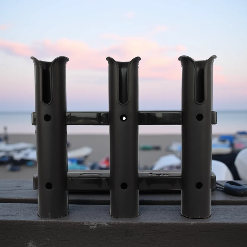 fish rod holder for truck bed Locking System aluminum and stainless steel Truck Bed Fishing Rod Holder