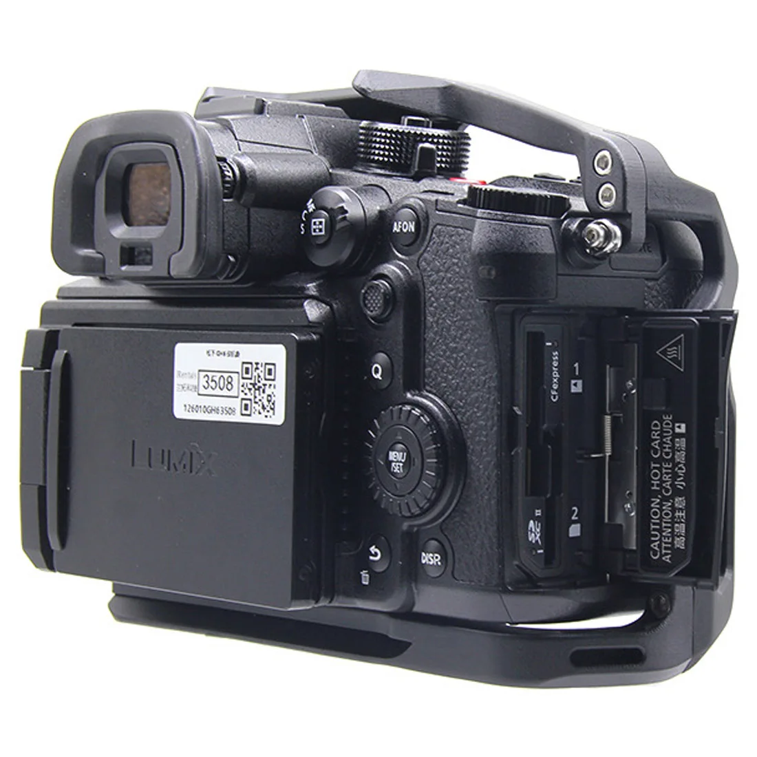 Topcine Aluminum Alloy GH6 Cage for Panasonic LUMIX  Camera，with Cold Shoe Mount 1/4 & 3/8 Inch Screw Holes