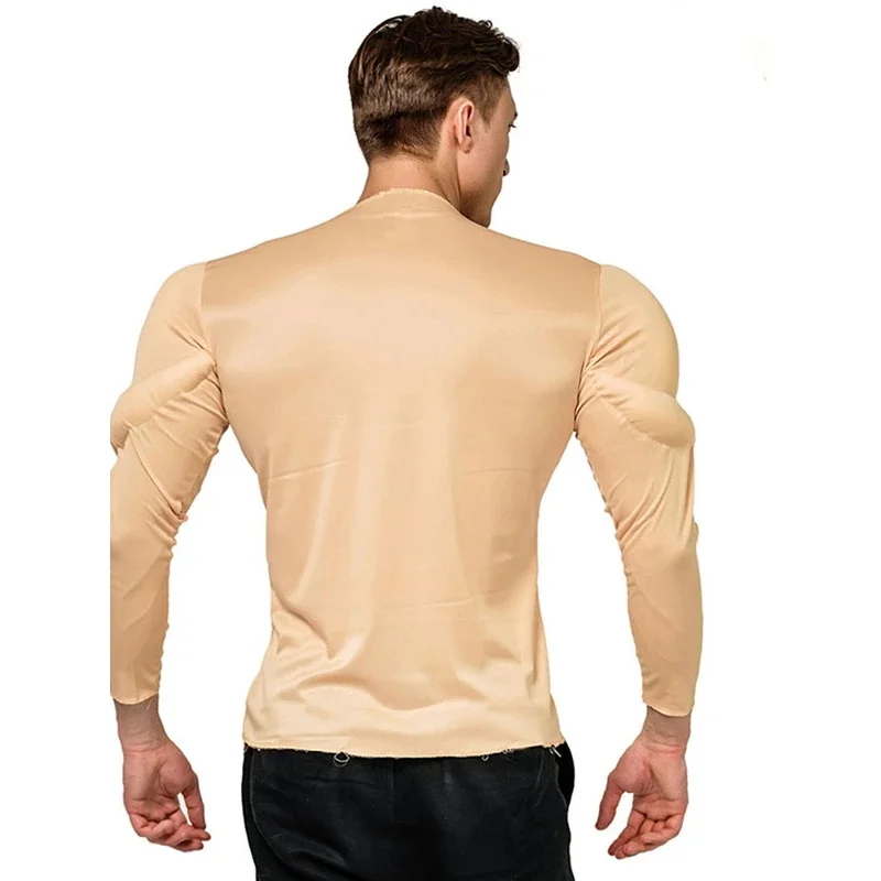 Adultos niños falso Abs músculo Cosplay ropa hombres niños carnaval falso Abs juego de rol camiseta Club fiesta vestir disfraces Cosplay