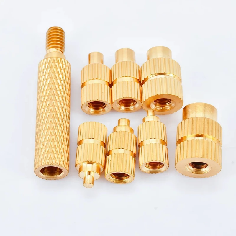 8pcs M2 M2.5 M3 M4 M5 M6 M8 Brass Heat Insert Soldering Iron Tip Connector 3D Printer Insert Holt Melt Nuts Head Tool - view 3