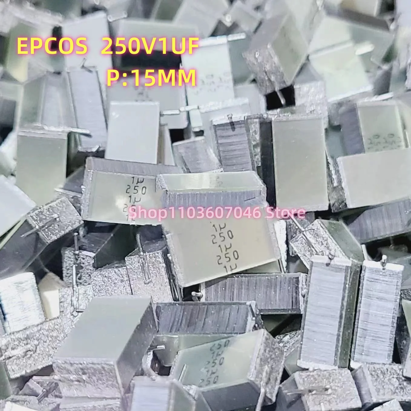 

10 шт. 250 В 105 1 мкФ 1 мкФ 100 В 15 мм тысяча слоев торта Siemens тонкопленочный сложенный конденсатор