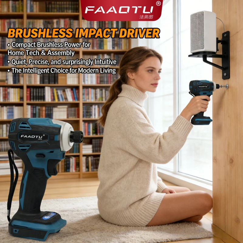 FAAOTU DTD172 Cordless Impact Driver 18V Electric Drill for Wood Bolt  Power Tools Compatible with MT batteries（NO battery）