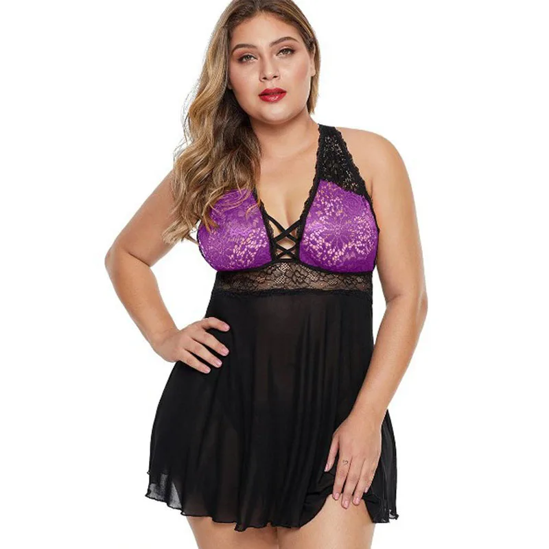 

Women's Pajamas Sexy Lingerie Women's Camisole Pajamas Plus Size Fat Lady Sexy Camisole Nightdress Women's Fall Lingerie Corset