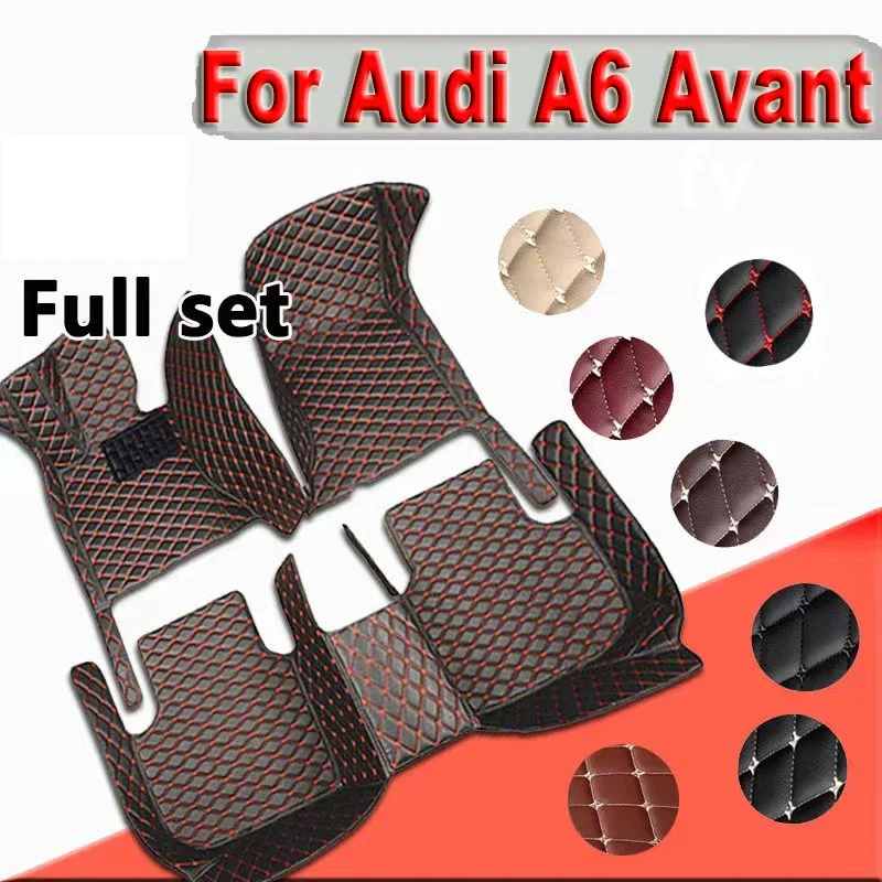 Auto Vloermatten Voor Audi A6 C6 4F C7 4G Avant Wagon 2007 ~ 2018 Luxe Lederen Mat Anti vuil Pad Duurzaam Tapijt Auto Accessoires