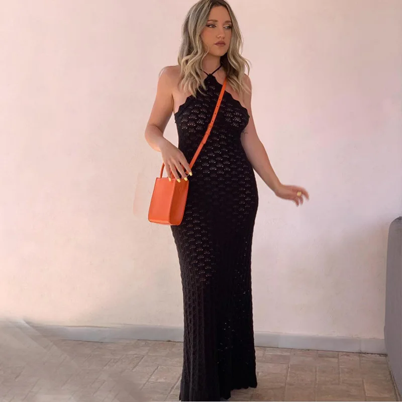 Sommer Neue Rock frauen Einfarbig Sexy Gestrickte Hohl Strand Bikini Badeanzug Cover Up Sonnenschutz Kleidung