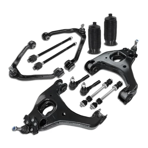 

12pcs Front Lower Upper Control Arm Sway Bar Link Tie Rods Suspension Kit for Silverado 1500 GMC Sierra 1500 RWD