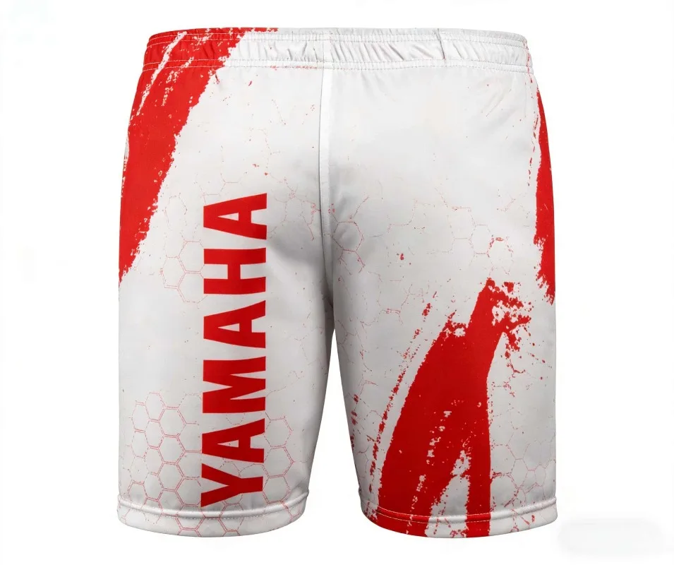 Summer 2026 Hot Selling Yamaha Fashion Trend Red and White Shorts Men and Women Personalized Casual Motorcycle Riding Clothes