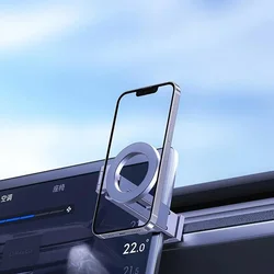 Adjustable Cellphone Mount Foldable Travel Stand for IPhone Universal Magnetic Airplane Phone Holder Rotation Car Phone Holder
