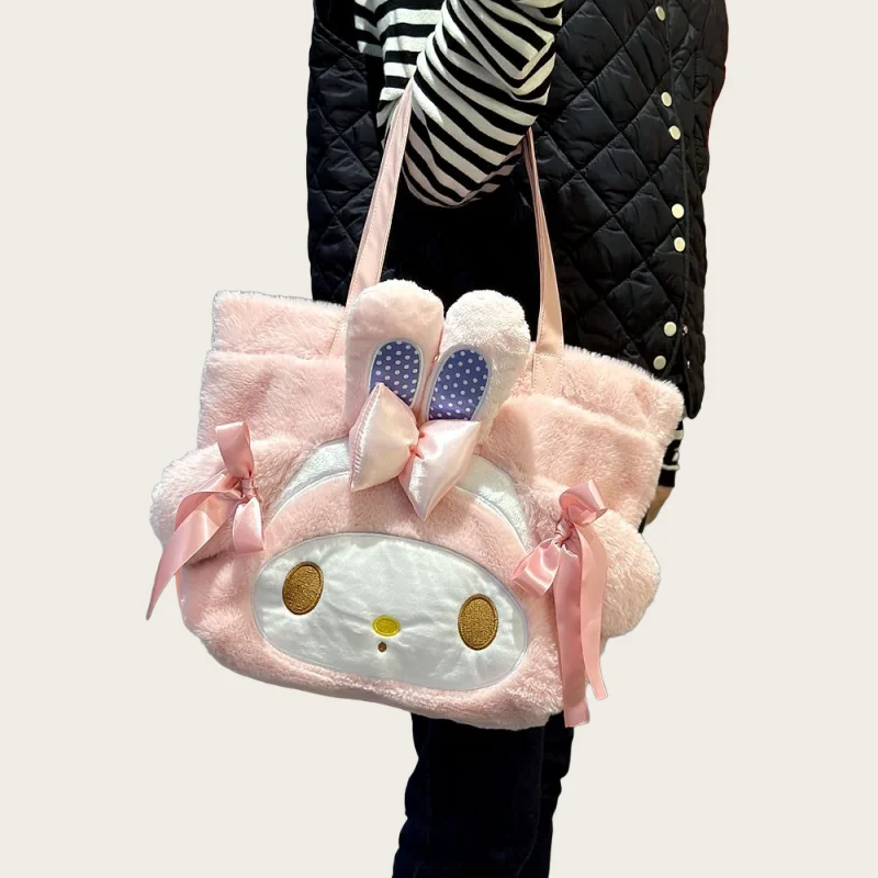 الكرتون نمط لطيف بلدي ميلودي الوردي حقيبة يد النمط الياباني حقيبة مستحضرات التجميل Kawaii جوهرة حالة النمط الياباني حقيبة قطيفة الهدايا فتاة #6