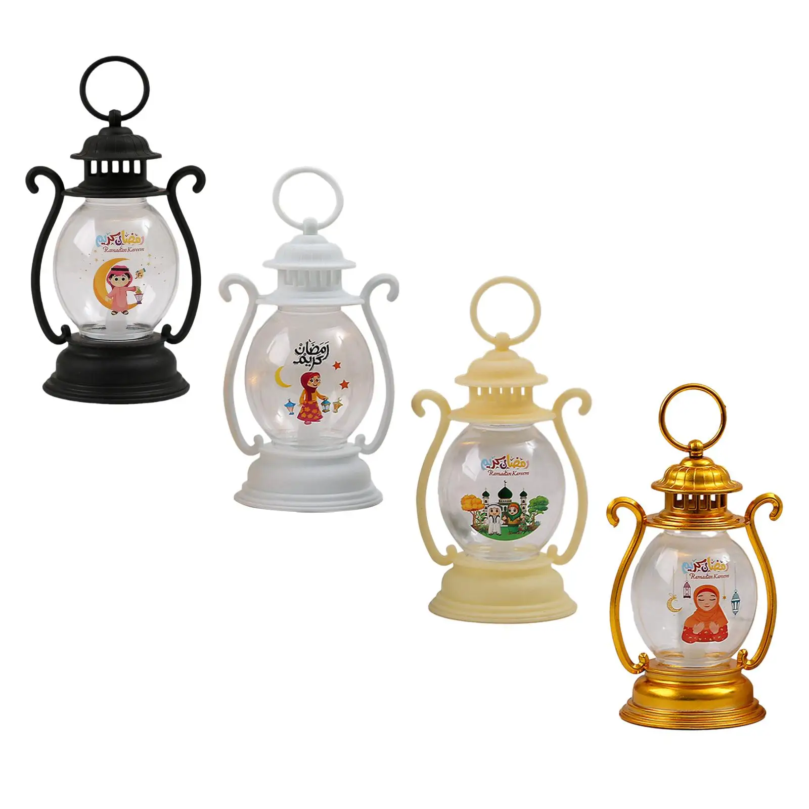 Ramadan Lantern Ramadan Gift Wind Lantern Tabletop Lantern Eid Mubarak Candle Lantern for Event Wall Garden Outside Festival