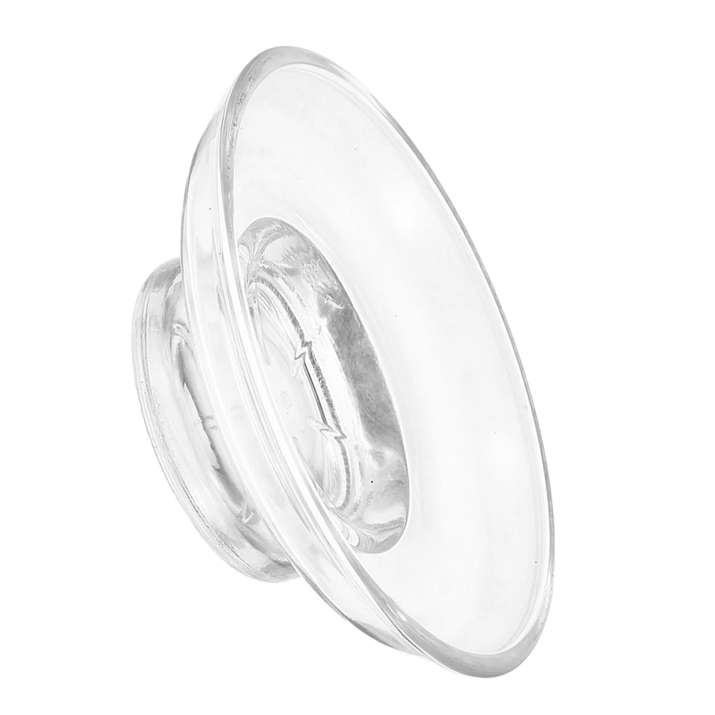 

Glass Soap Dish Round Clear Holder for Bathroom Shower Kitchen Sink Non Slip Base Easy to Clean Transparent Design