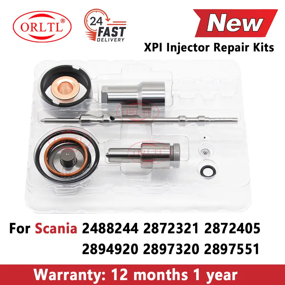 

2488244 2872321 2872405 New Diesel XPI Injector Repair Kit Nozzle 2894920 2897320 2897551 For Scania