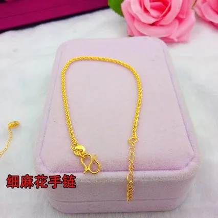 

Women's 24K Gold (AU999) Bamboo Knot Twist Thin Bracelet | Openwork bamboo knots, micro-diamond glow with magnetic closure