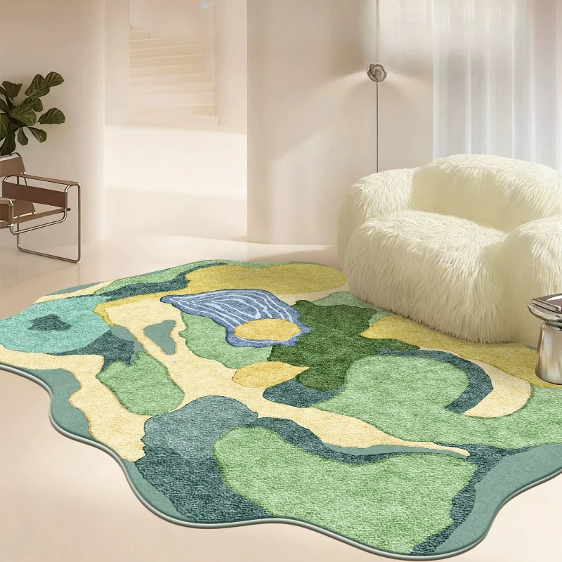 Irregular Shape Bedroom Decor Large Carpet Dopamine Color Carpets for Living Room Fluffy Soft Lounge Floor Mat Thicken Plush Rug