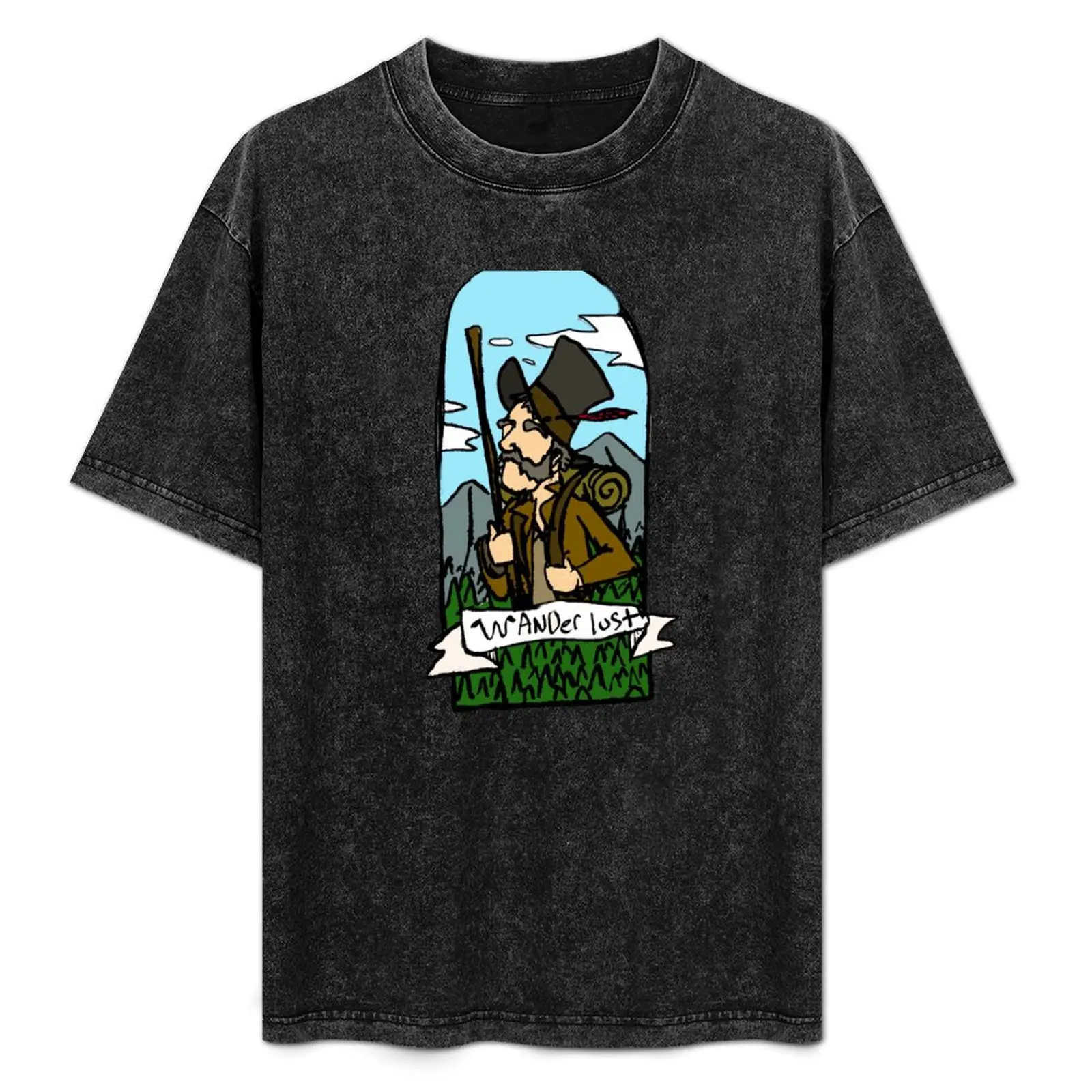 

Wander lust T-Shirt Art Pattern Printed Casual Top