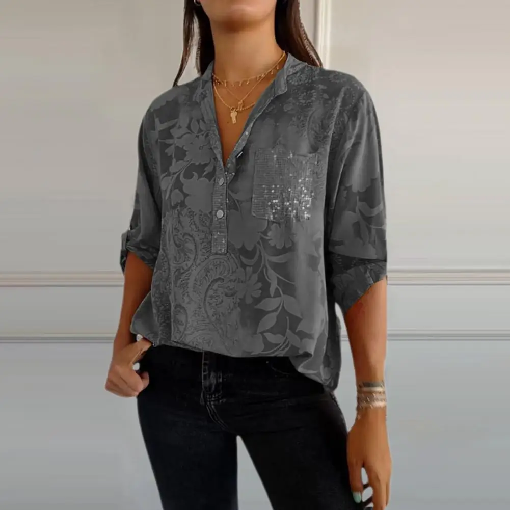 

Casual Loose Printing Shirts For Women 2024 Autumn Vintage Women's Shirts Blouses Fashion Elegant Youth Female Tops Commuting ﻿