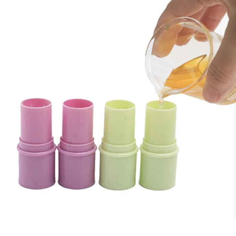 (BF06)1pc 6g Candy Color Empty Refillable Lipstick Tube Lip Balm Cosmetic Containers Lotion Container Clear Travel Bottle